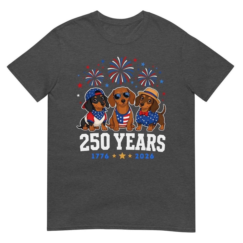 Dachshund 250 Anniversary Usa 250th Dachshund 4th Of July TShirt