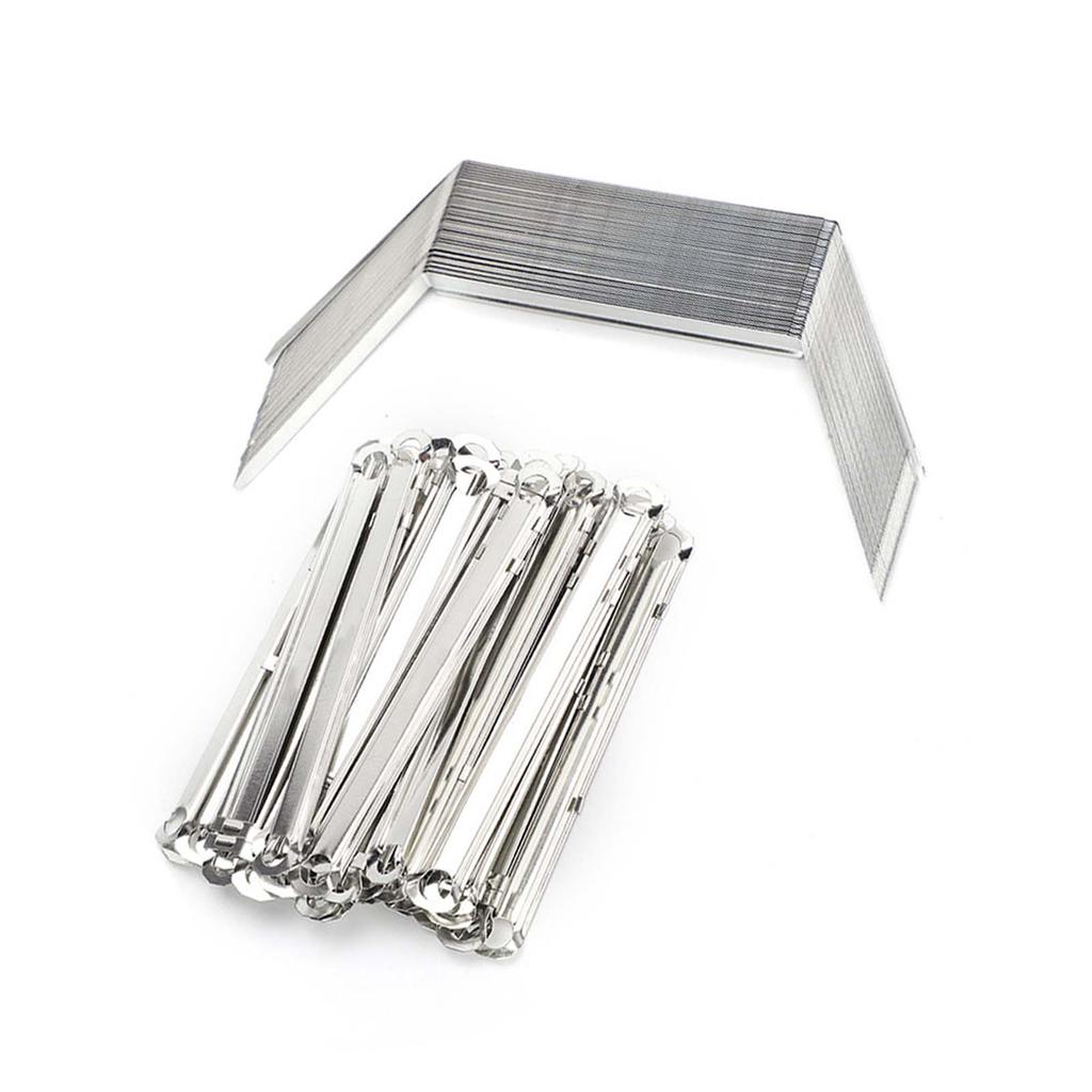 50 шт. скрепок для файлов, 2-отверстий, железная скрепка, зубчатый зажим для бумаги, шаг отверстий 80 мм для