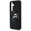 Etui Karl Lagerfeld Silicone Double      Heads And Circle Magsafe Do Samsung Galaxy S25+ Czarny