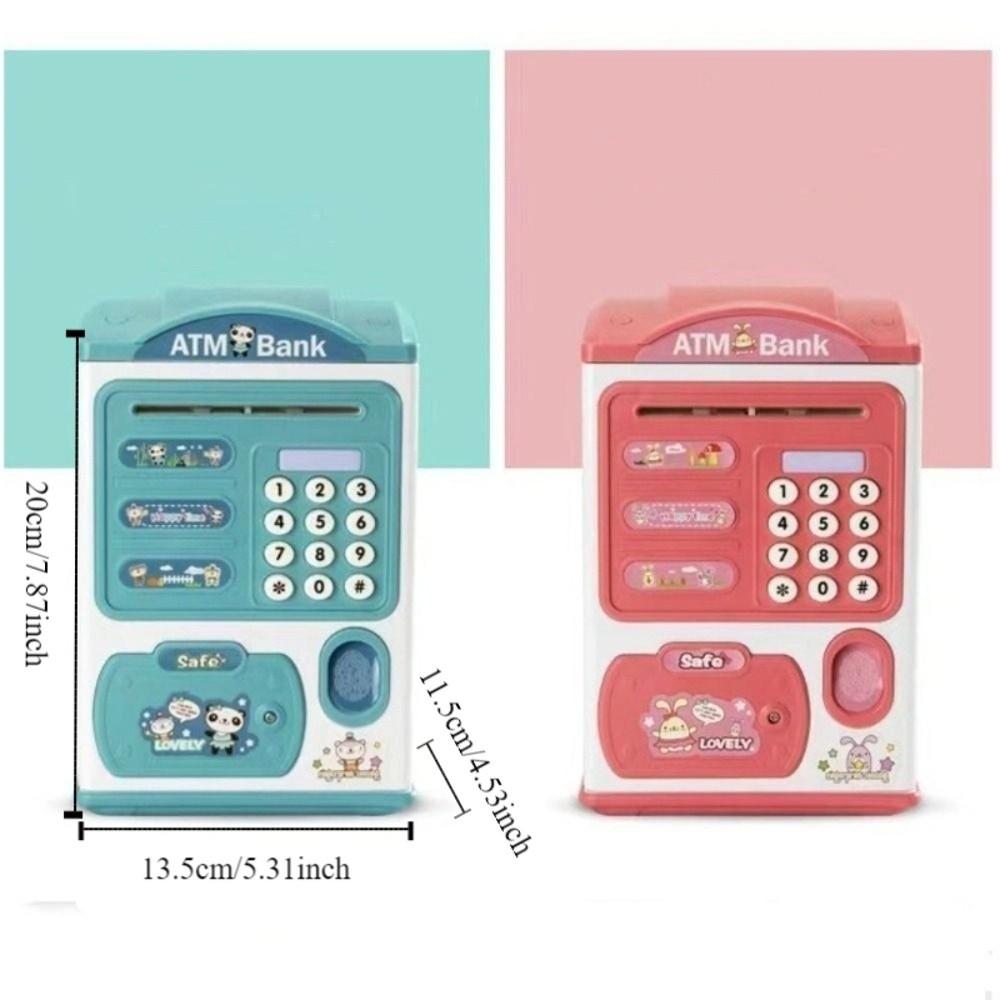 Cartoon ATM Password Bank Password Lock Electronic Bank Safe Box Coin Deposit Box  Household