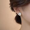 Camellia stud earrings women's 2025 popular design earrings 925 silver needle earrings