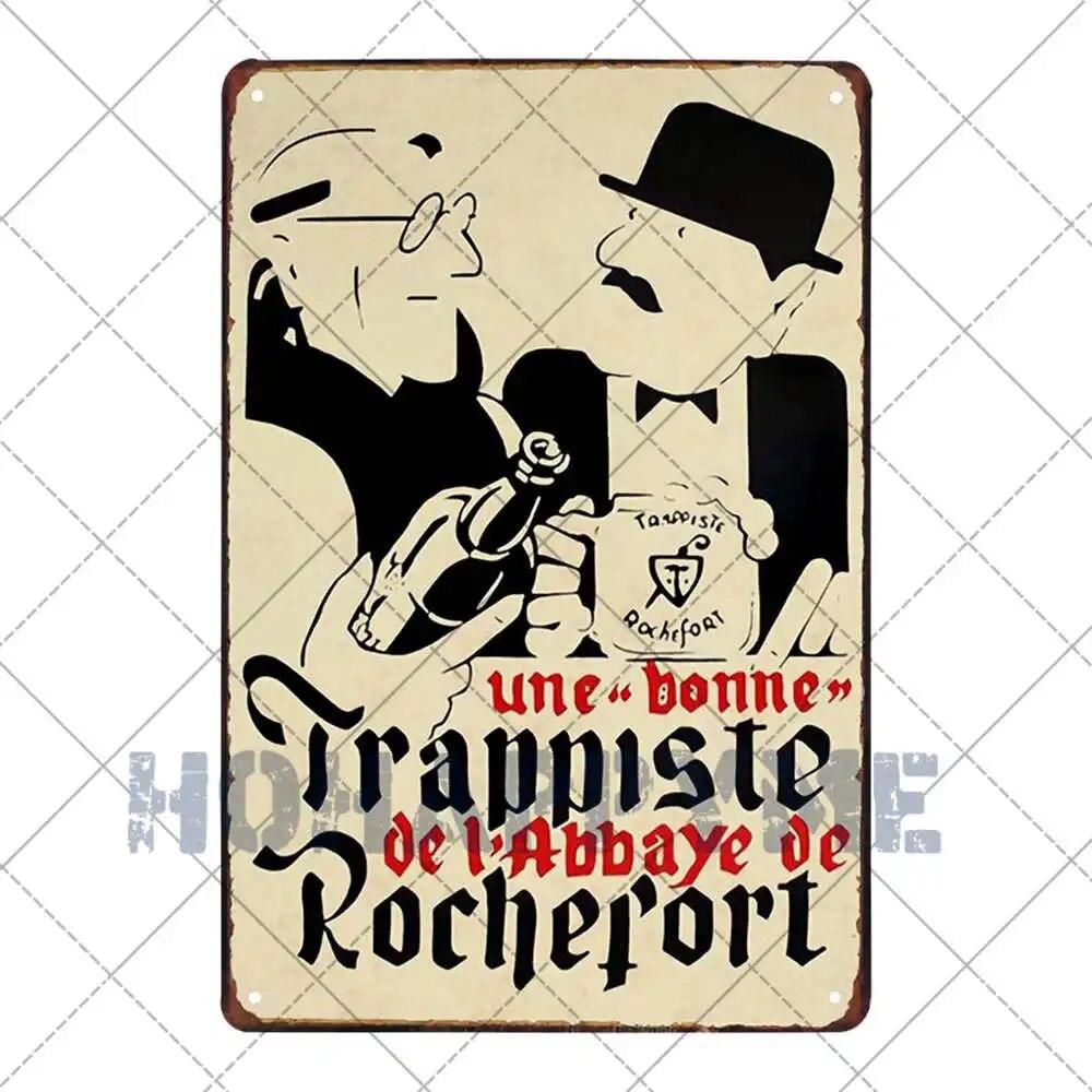 Belgian Beer Vintage Metal Tin Painting Signs Poster Plates Decoration Bar Pub Club Cafe Wall Iron Stickers Retro Plaque 20x30cm