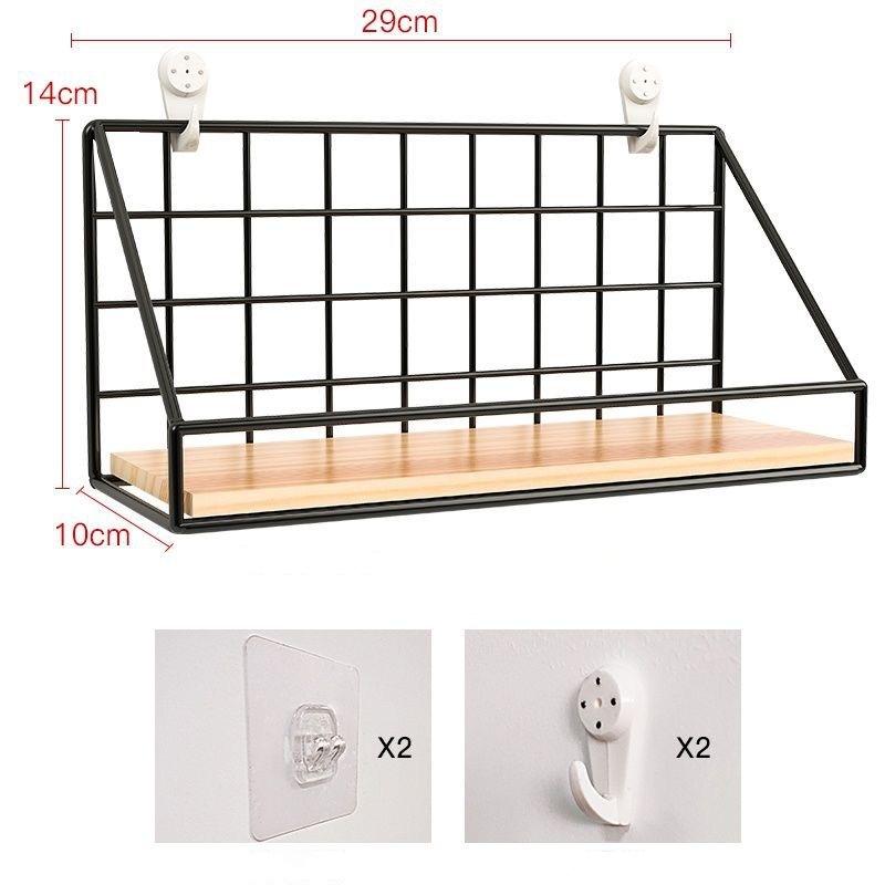 Настенные полки без сверления, деревянная подвесная полка для гостиной, спальни, корзина для хранения, настенные украшения, стойки-органайзеры