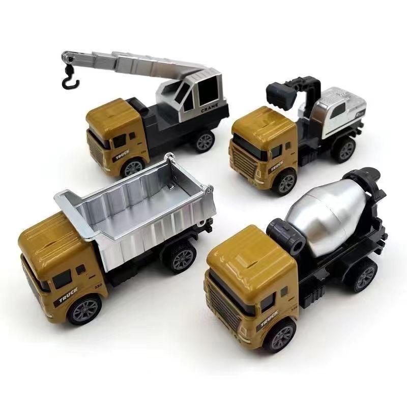 Сплав Моделирование Строительная Машина Детская Игрушка Экскаватор Бульдозер Ролик Вилочный Погрузчик Кран Бутик Машина Тягач
