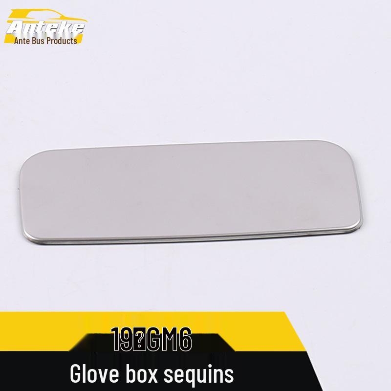 Stainless Steel Glove Box Decorative Panel Sticker for 19 GM6