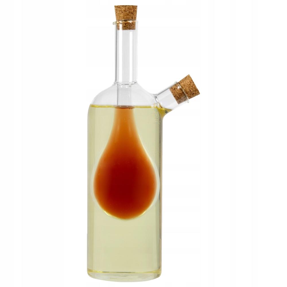 Ozdobna Butelka Kropla 220 Ml Podwójna Do Oliwy Octu 2W1 Na Wino Nalewki