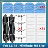 Совместимо для MiWhole M8 Lite / LG R5 R580HK, R580WK, R585HKA, R585WKA Запасные части Аксессуары Основная боковая щетка Фильтр для швабры