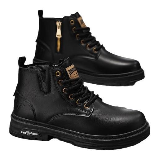 Ботинки Martin мужские осень-зима 2024 года, новые высокие британские ботинки с нескользящей подошвой, водонепроницаемые и износостойкие, средней высоты.