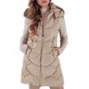 Women's  And Winter Temperament Sleeveless Cardigan Mid-length Cotton Vest Vest Coat