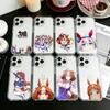 Uma Musume Pretty Derby Чехол для телефона для iPhone 17 16 15 14 13 12 11 Mini Pro Max Plus Прозрачный чехол