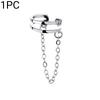 Diamond Sparkling Personalized Doublelayer Chain Cold Style Ear Clip Women Men