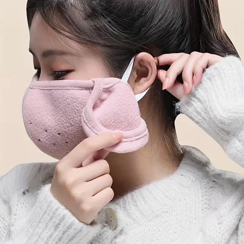 Women Men Winter Warm Cold-proof Earmuffs Windproof Mouth Cover Female Outdoor Mask Cycling Ear Warmer