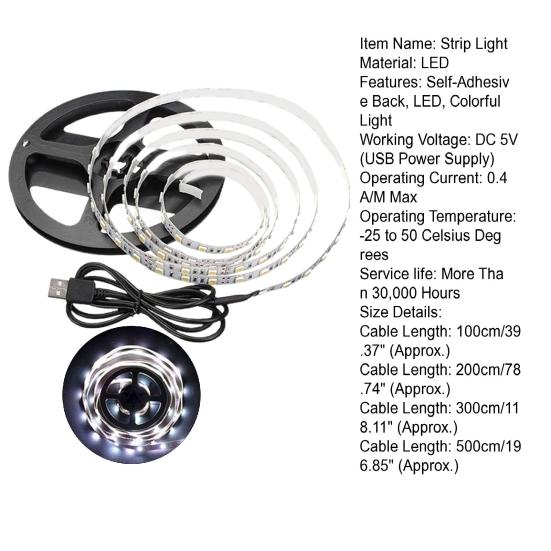 Светодиодная лента Регулируемая Длительное время ожидания Безопасная Гибкая Время Улучшить Атмосферу Высокая Яркость