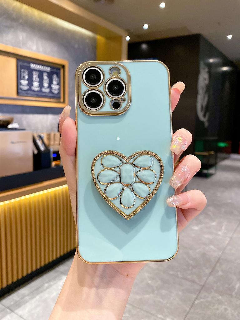 Покрытие Love Держатель для бриллиантов Чехол для телефона Для For Iphone 17 16 1 14 Plus 13 12 Mini 11 Pro Max X XS XR 7 8 SE2 SE3 Задняя крышка