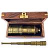 Brass Working Telescope, Engraved Spyglass, Vintage Maritime Steampunk Present, Gift For Him