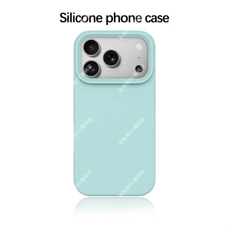 Высококачественный чехол из жидкого силикона для iPhone 13, 14, 15, 16, 17 Pro Max - Женская версия