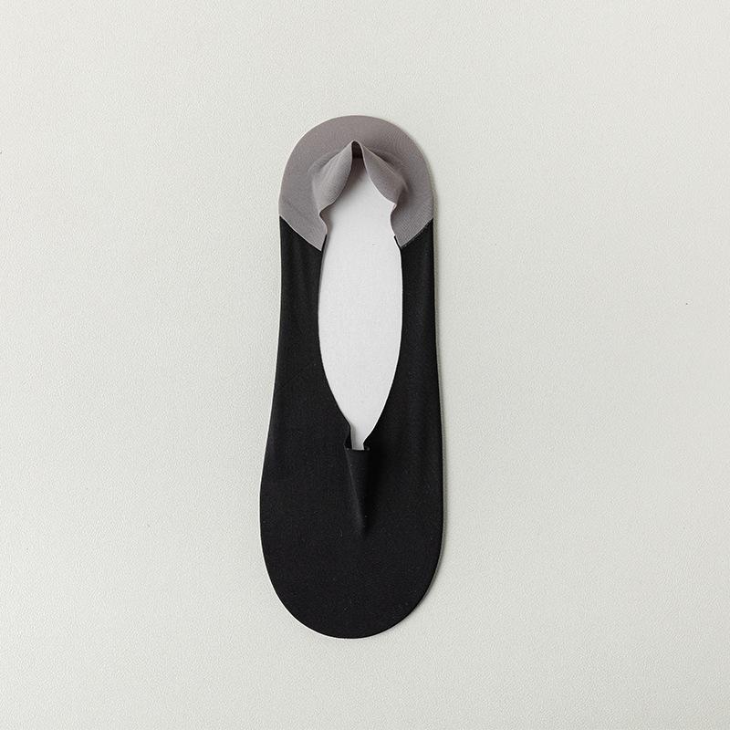 Новые летние невидимые носки для мужчин из нейлона Ice Silk нескользящие носки без следов повседневные дышащие классические мужские носки дышащие