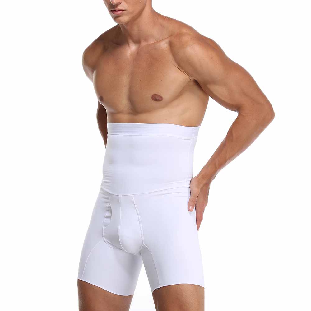Men Shapewear Tummy Control Slimming Shorts High Waist Training Compression Body Shaper Abdomen Underwear Boxer Briefs