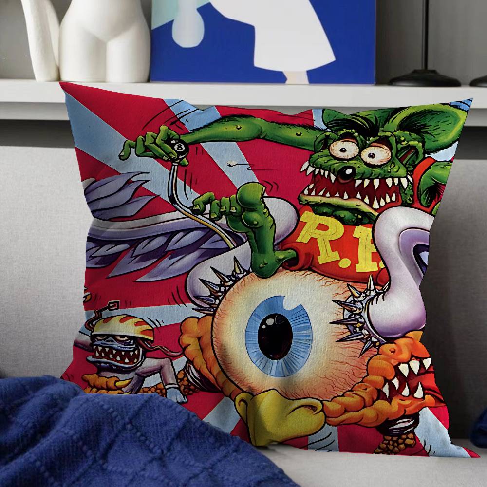 RRat Fink Pillow Cover for Bedroom Room and Living Room Sofa Decorative Cushion Cover
