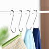 20/10Pc S-Shape Hook Stainless Steel Clothes Bags Towel Plant Hanging Rack Multi-function Kitchen Bedroom Railing S Hanger Hooks