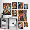 Graffiti Art Figure Poster Saxophone Guitar Soloist Abstract Canvas Painting Office Living Room Bedroom Home Decoration Mural No Frame
