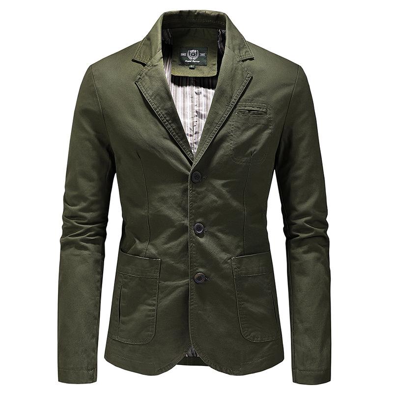 Business Casual Suit Men's Jacket Jacket Pure Cotton Top Casual Men's Clothing
