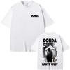 Футболка с узором Donda Канье Уэста Унисекс Хип-хоп Мода Поп-музыка Мужская Повседневная Летняя Винтажный Топ Женские и Мужские Футболки