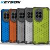 KEYSION Противоударный бронированный чехол для Huawei nova 13 Pro Мягкий силиконовый + прозрачный сотовый чехол для задней панели телефона Huawei nova 13