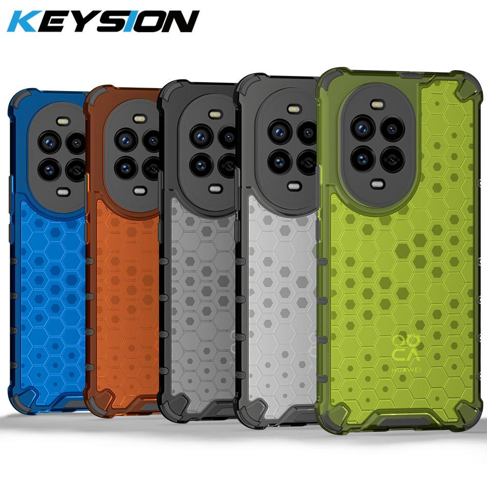 KEYSION Противоударный бронированный чехол для Huawei nova 13 Pro Мягкий силиконовый + прозрачный сотовый чехол для задней панели телефона Huawei nova 13