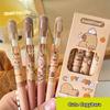 4Pcs Kawaii Capybara Gel Pens Writing Smooth Pens Cartoon Pressing Neutral Pens Office Supplies Student Stationery Gifts