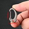 Титановый сплав прочный карабин брелок быстросъемные крючки с кольцом для ключей