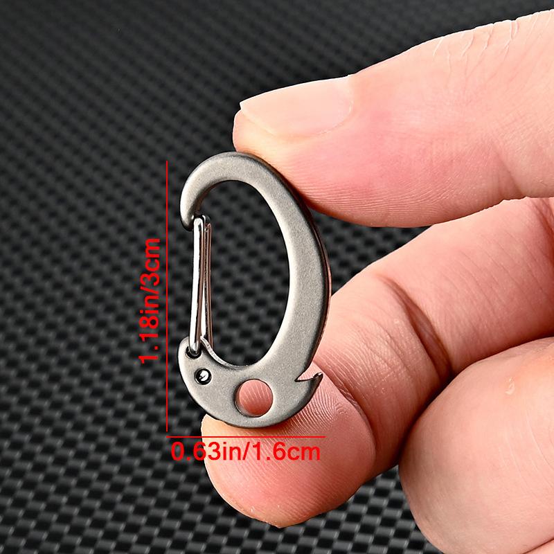 Титановый сплав прочный карабин брелок быстросъемные крючки с кольцом для ключей