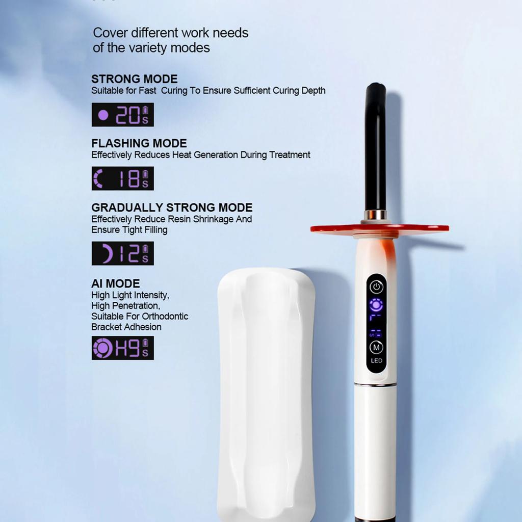 1 секунда стоматологический регулируемый светодиодный светоотверждаемый высококачественный ортодонтический композитный светоотверждающий светильник стоматологическое оборудование