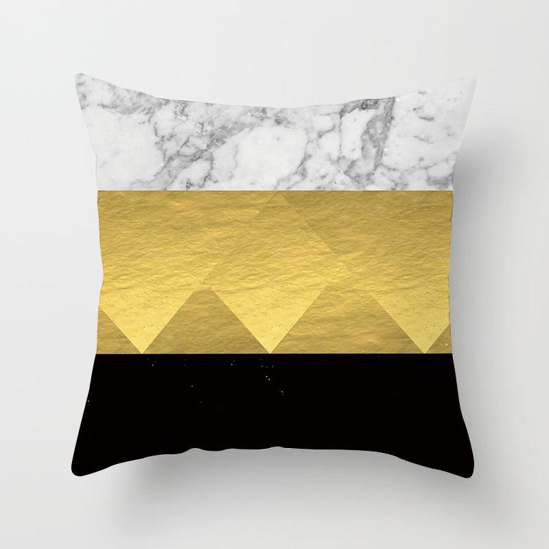 Дом Продукты Новый Черный Геометрический Диван Подушка Наволочка Цифровая Печать Офисная Наволочка