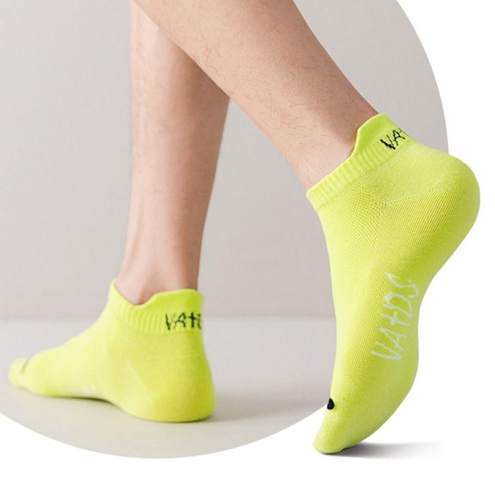 Heel Color Breathable Cotton Socks Athletic Sports Socks Ankle No Show Socks Short Low Cut Socks