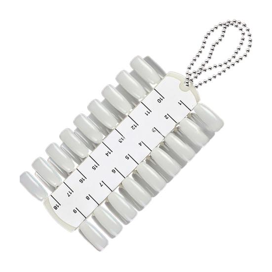 36 Tips Nail Polish Color Diaplay Board Nail Polish Display Palette with Chain Plastic