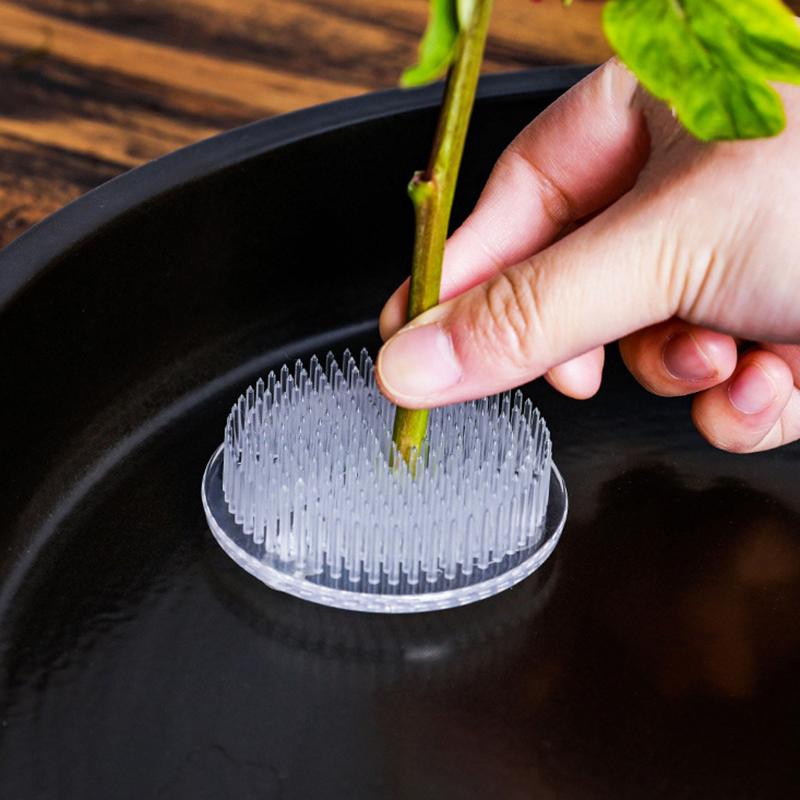 Круглая икебана кэндзан цветок лягушка присоска пластиковый инструмент для аранжировки цветов художественный фиксированный резиновый держатель цветочный декор горшок ваза