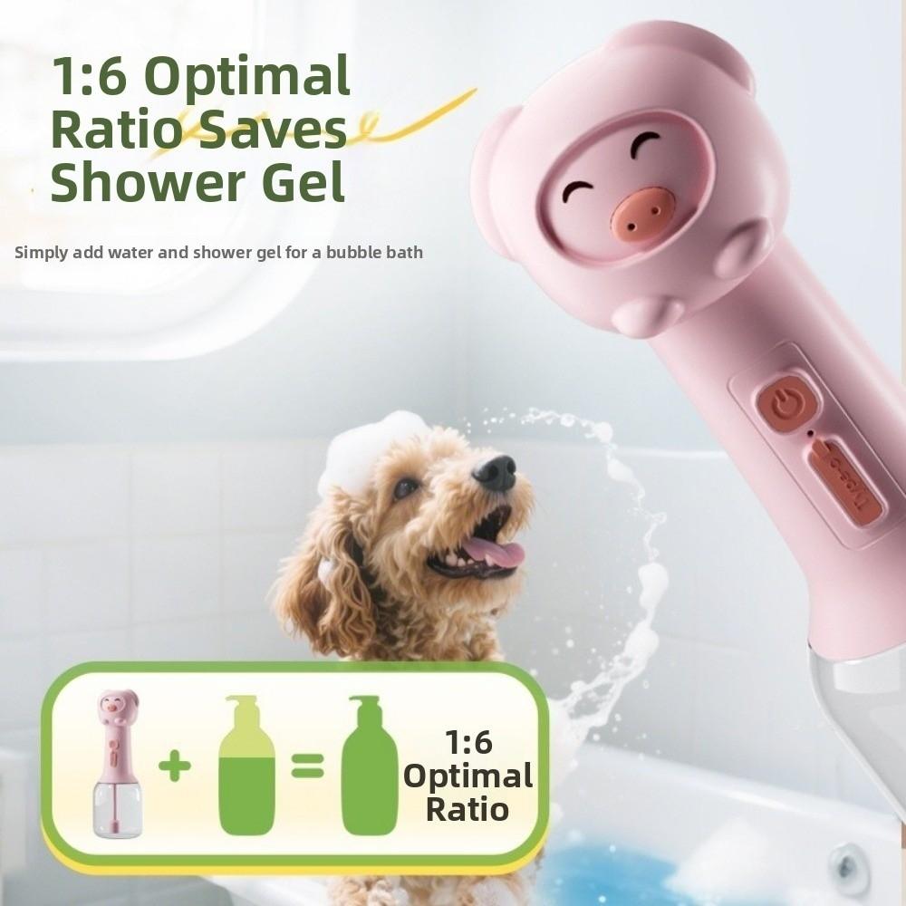 Pet Cleaning Bathing Pet Foam Maker Cute Electric Bubble Machine Dog Shampoo Dispenser Cat Bathing