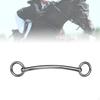 Stainless Steel Pony Snaffle, Mouth Bit Equipment, Practical Ring Snaffle Horse Chew for