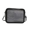 Solid Large Color Capacity Women Shoulder Bag With Compartment Transparent