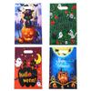 50Pcs Scary Ghost Pumpkin Happy Halloween Candy Gift Bags Trick Or Treat Bags Party Decorations Favor Goodie Gift Wrapping Bags
