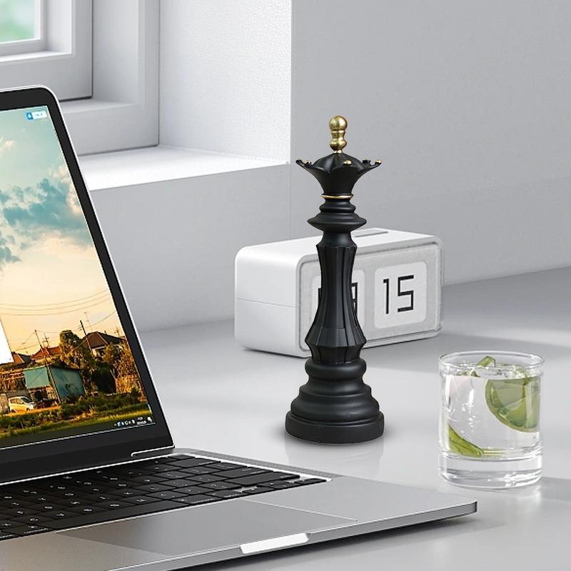 Шахматная фигурка из смолы Декор Шахматная фигурка Статуэтка Шахматная статуэтка Настольные украшения Король Королева Шахматы Ремесло из смолы Декор для стола Коллекционный