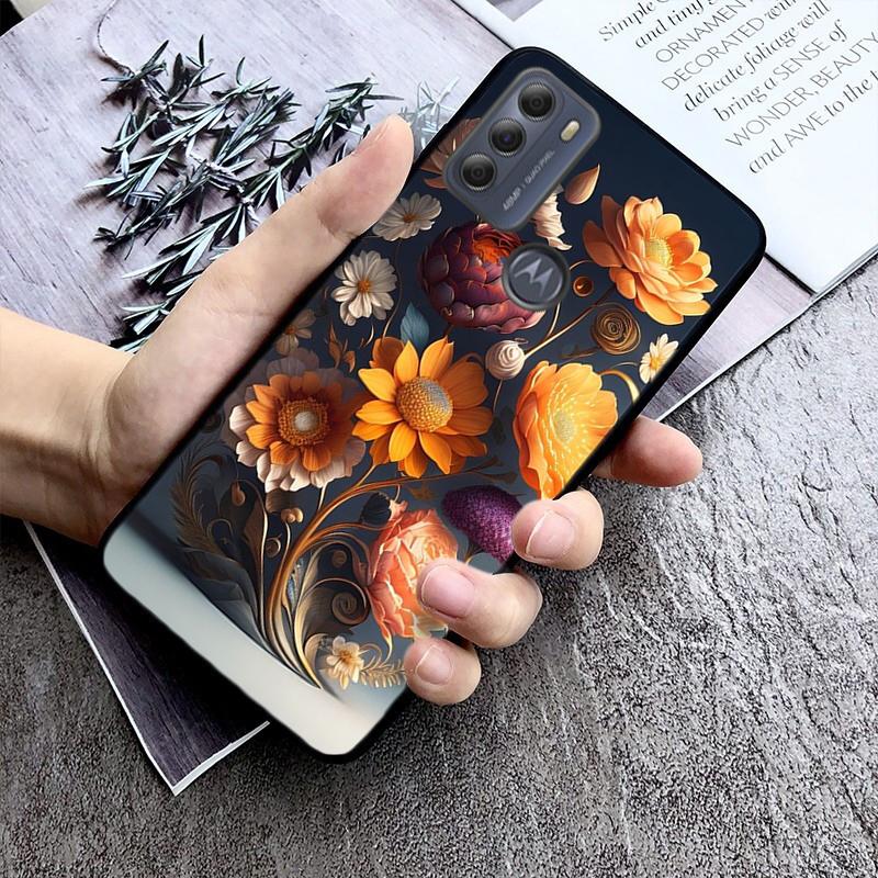 Wild Flower Phone Case For Moto G84 G22 G32 G42 G52 G62 G53 G72 G60 G60S G100 G10 G20 G30 G13 G50 G 5G G Pure