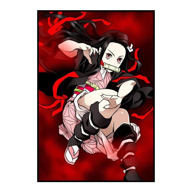 Убийца Демонов, украшение, картина, фреска, постер с персонажами аниме, холст, живопись и настенные художественные принты для детской комнаты, современный домашний декор