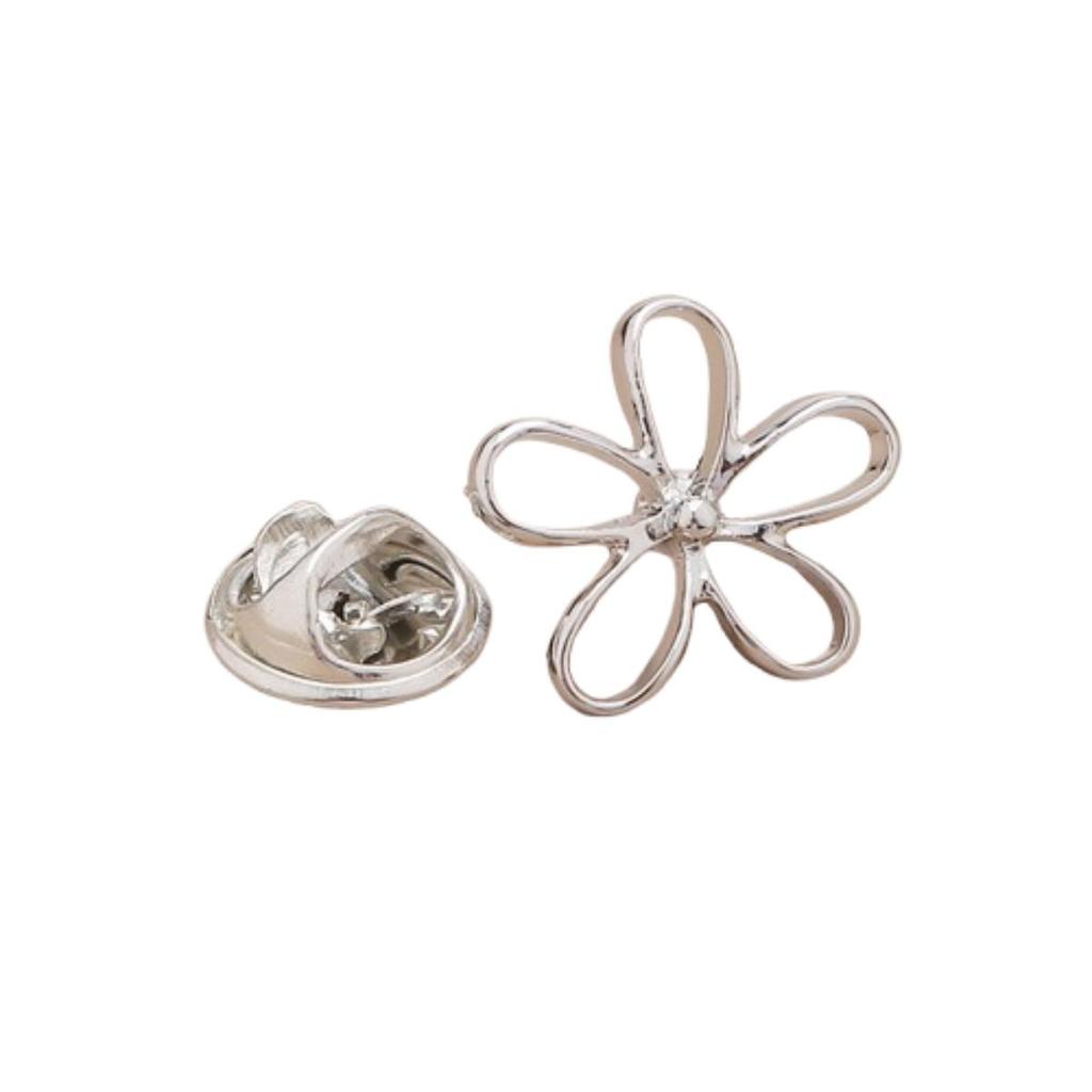 1PC Accessories Alloy Lapel Pin Fixed Buckle Mini Brooch Removable Collar Pins Flower Gift Jewelry