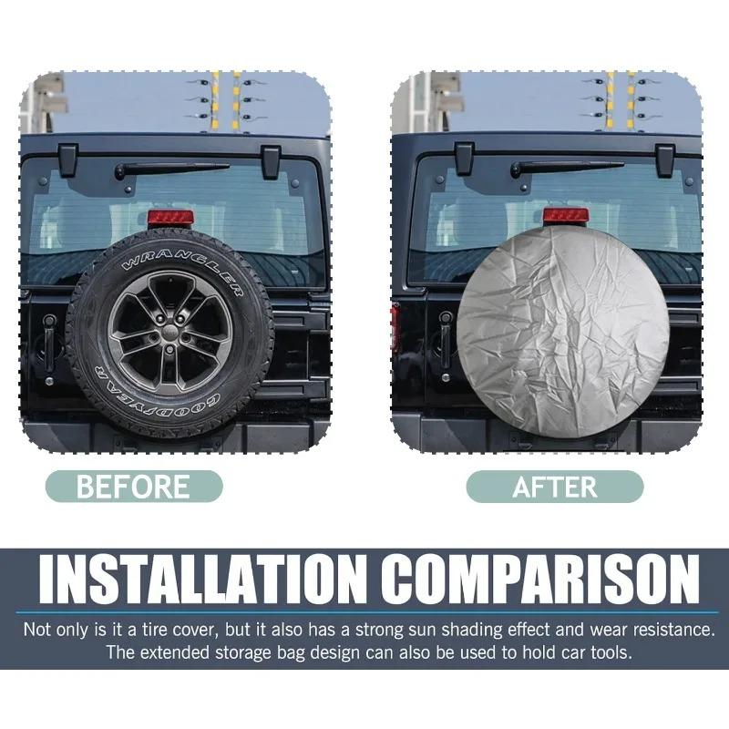 Складной чехол с ручкой для хранения чехла для шин грузовика, внедорожника, гаража, водонепроницаемый, пыленепроницаемый, универсальный автомобильный чехол, сумка для хранения, большой