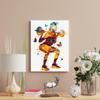 Fitness Girl Wall Art Decor Women Gym Poster Framed Painting Print Weight Lifting Sport Artwork for Home Gym Decor 12 X 15 Inch