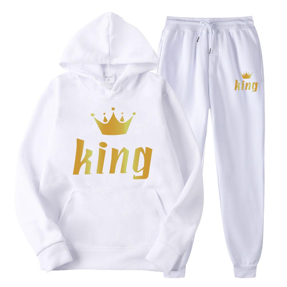 Парная одежда, мужская и женская спортивная одежда King Queen, спортивная одежда и брюки, женская одежда, спортивная одежда оверсайз, костюмы
