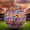 One Piece Print Size 5 Soccer Ball, Standard Match Football for Sports Game and Team Practice, Ideal Gift for Soccer Fans