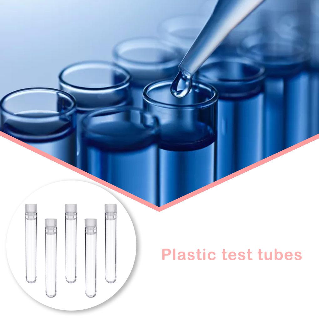 50 шт. Прозрачные лабораторные пластиковые пробирки с защелкивающимися крышками Школьные лабораторные принадлежности Контейнеры для образцов Пробирки для экспериментов